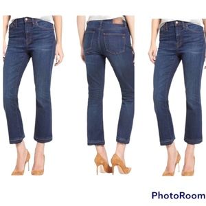 Madewell Cali Demi-Boot Jeans in Drop Hem Edition. Size 30